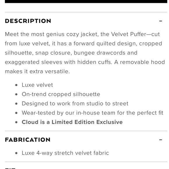 ALO YOGA PUFFER JACKET - Picture 5 of 5